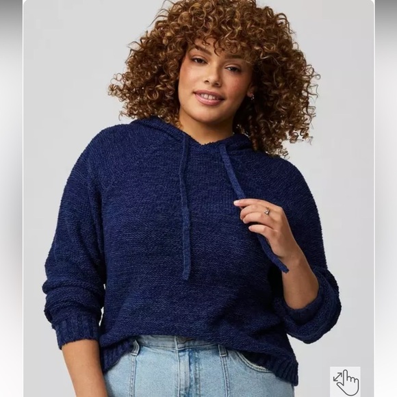 torrid Tops - Torrid Textured Sweater Hoodie
